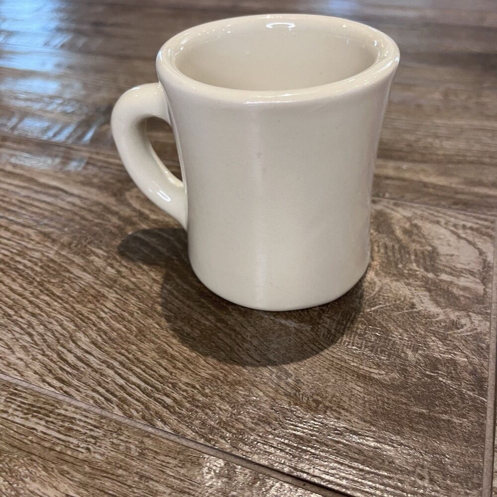 Vintage Victor Off White Thick Heavy Restaurant Ware Coffee Mug USA